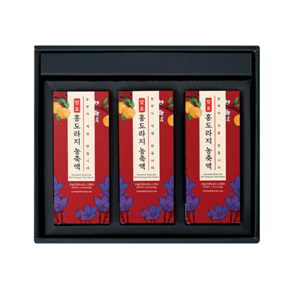 [CheongSum] Fermented Red Doraji(Balloon flower) & pear Extract Gift Set-Lactobacilli-Made in Korea